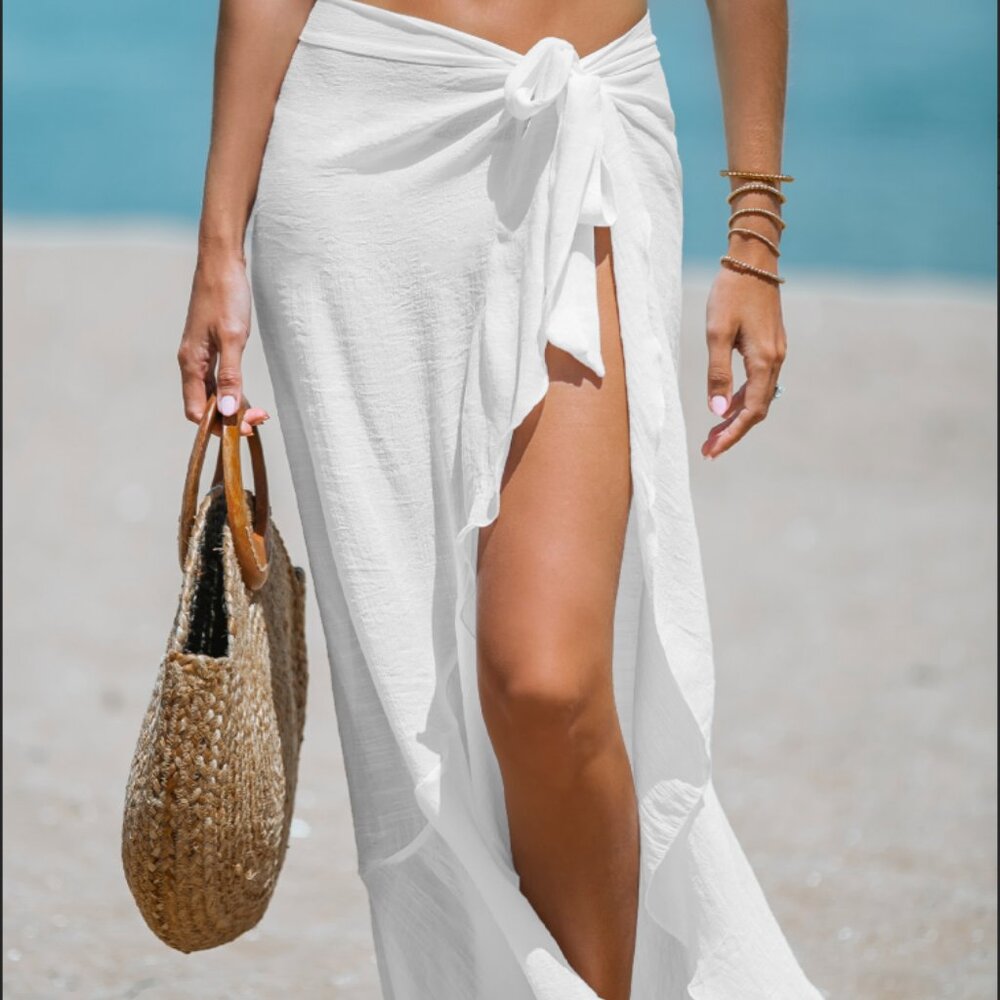 Cupshe White Maxi Cover Up Sarong